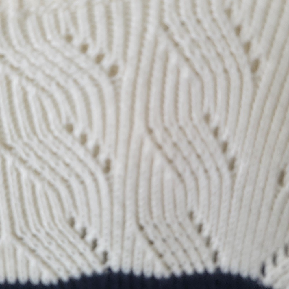 Talbots women's timeless Stripe Sweater size 2X Crew neck decorative buttons - Picture 5 of 8